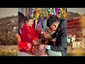 Playful ceremony for newly wedded couple