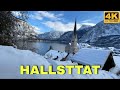 Hallstatt Austria in Winter, The Most Beautiful Village in The World , 4K UHD