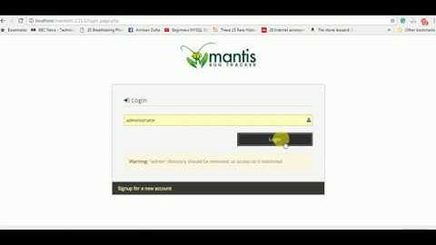 Mantis Bug tracker tutorial 1 - Basics