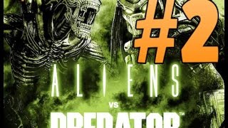 Alien vs Predator ✦Прохождение 2✦Паучка на морду✦