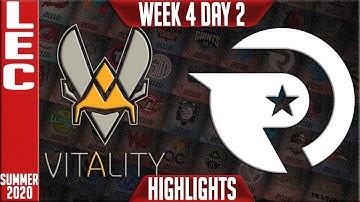 VIT vs OG Highlights | LEC Summer 2020 W4D2 | Vitality vs Origen