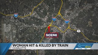 Woman hit and killed by train in South End