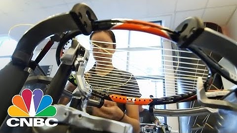Inside The US Open Tennis Racket String Room | CNBC