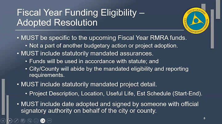 Local Streets & Roads Program Discussion & FY 25-26 Funding Eligibility Technical Training