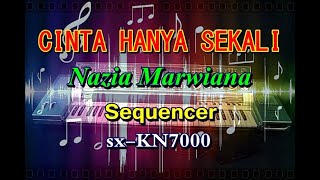 Nazia Marwiana - Cinta Hanya Sekali [karaoke] || sx-KN7000