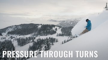 Pressure Through Turns On A Snowboard