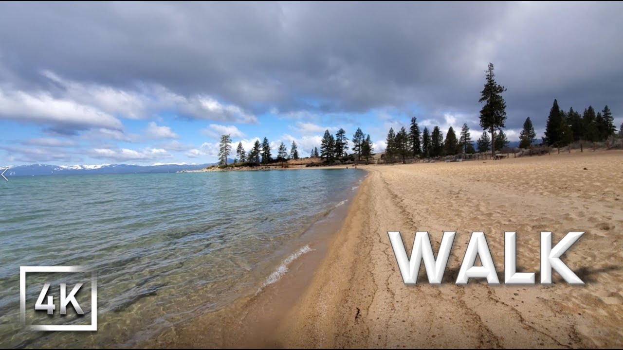 Расслабиться. Спать. Ходить / Relaxing walk along the Sand Harbor Beach in Lake Tahoe