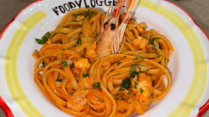 LINGUINE AGLI SCAMPI A MODO MIO