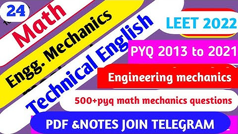Quiz Questions Solution Math Mechanics English 10pm&8pm Live bcece le exam questions solution