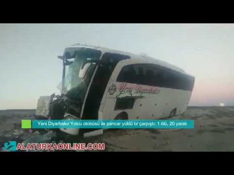 Yeni Diyarbakır Yolcu otobüsü ile pancar yüklü tır çarpıştı 1 ölü, 20 yaralı