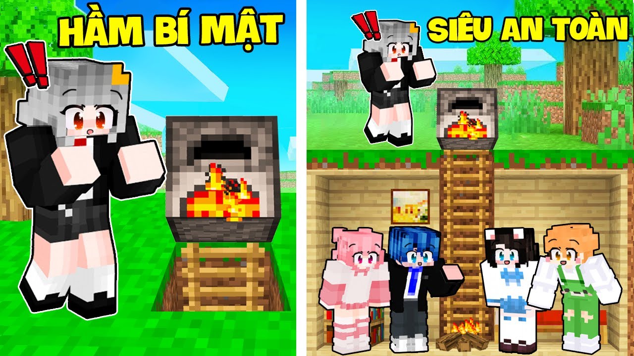 Sammy Phát Hiện HẦM BÍ MẬT Siêu An Toàn Của Phong Cận Trong Minecraft