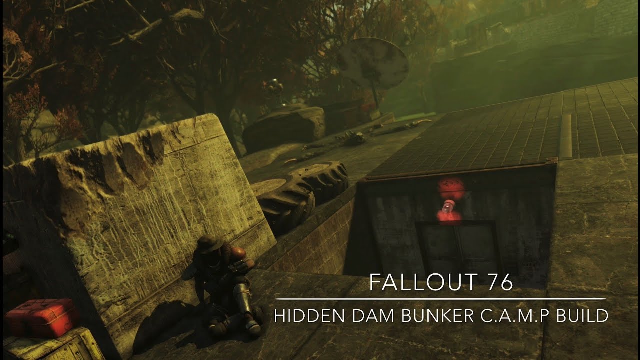 Fallout 76 Camp Build: Hidden Dam Bunker - YouTube