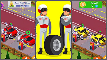 Idle Pit Stop Racing (Gameplay Android)