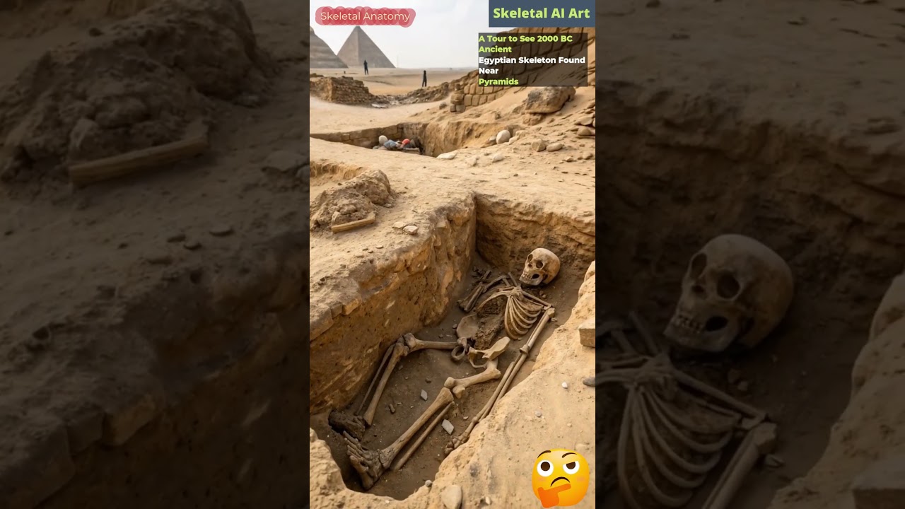 Animation of Ancient Egyptian Skeleton | Skeletal AI Art | 102
