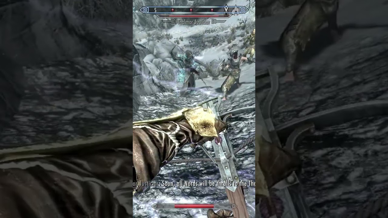 They're worthless in real fights like this | Skyrim Gameplay Highlights