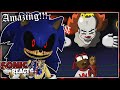 Sonic.EXE Reacts To Pennywise Vs Groot - Cartoon Beatbox Battles!