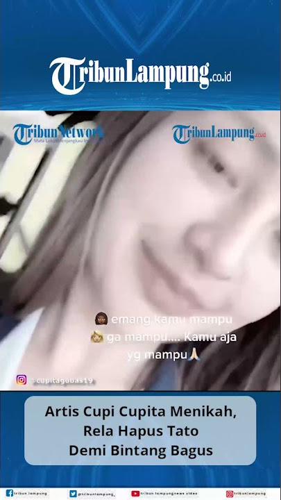 Artis Cupi Cupita Hapus Tato Demi Bintang Bagus #Shorts #TRIBUNLAMPUNG