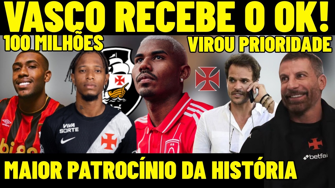 VASCO RECEBE O OK! CUIABANO VIROU PRIORIDADE! MAIOR PATROCÍNIO DA HISTÓRIA DO CRVG! 100 MILHÕES! E+