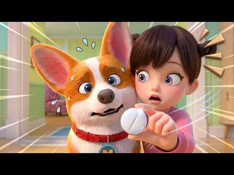 Moco Won't Take His Medicine?! | Flying Moco Full Episodes 🐶 | Funny Cartoon for Kids