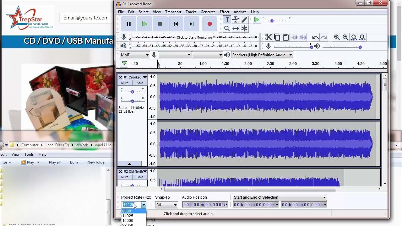 Use Audacity Convert WAV File Format Bit Rate So Audio Or Music CDs use-audacity-convert-wav-file-format-bit-rate-so-audio-or-music-cds