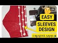 Simple and beautiful Sleeves design with lace design simple and easy sewing tutorial step by step
