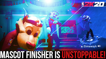 MASCOT "FINISHER" GAMEPLAY NBA 2K20 STAGE 1V1! (THE BEST 1V1 BUILD IN NBA 2K20)
