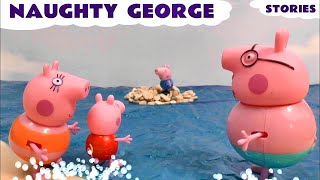 Naughty George at the beach Toy Stories