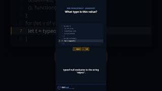 typeof null returns object 7 JavaScript results explained