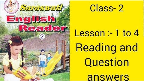 saraswati english reader part-1 class- 2 lesson -1 to 4 | saraswati sisu mandir | ncert book