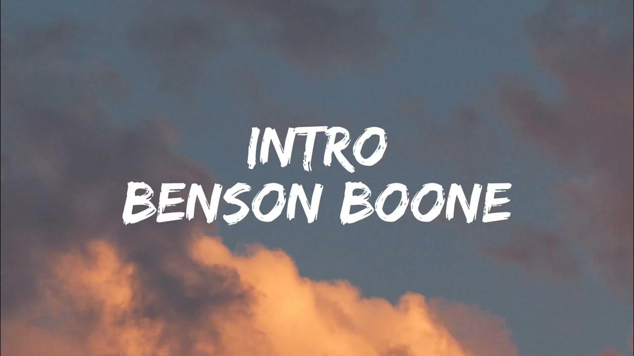 Benson Boone - Intro [Lyrics] - YouTube