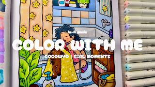 38 Min Cozy Coloring ☕ Coco Wyo "Girl Moments" Page 3 Step-by-Step + Lofi Music screenshot 2
