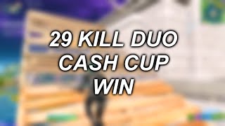 DOMINATING Duo Cash Cup - 29 KILL WIN 