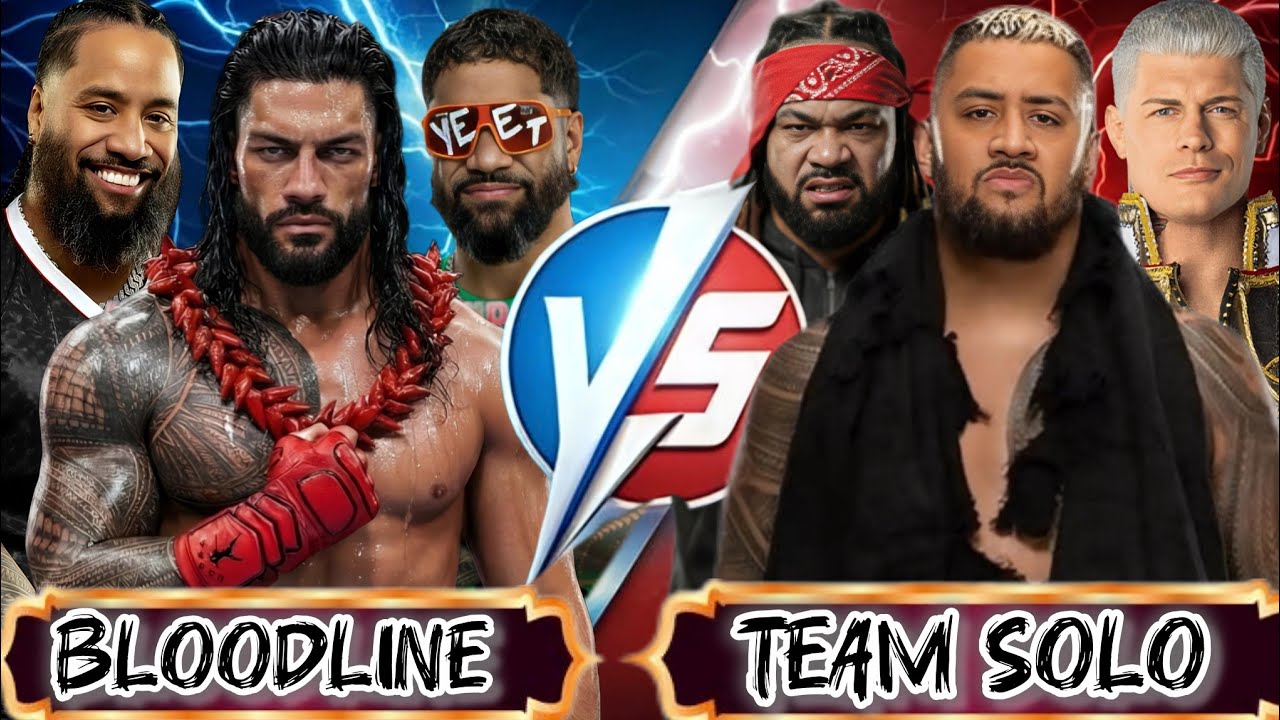 wwe 2k25-Team Roman VS Team Solo | WWE 2K25 Gameplay |