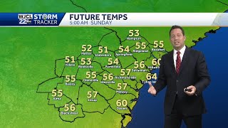 Fall returns...cooler and less humid weather ahead