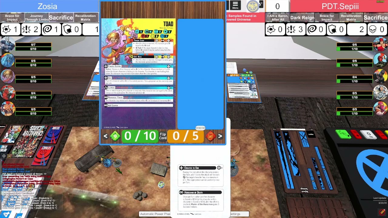 Marvel Crisis Protocol - 2025 Crisis Event 2 Round 4. Tommen(Cabal) vs CallMeSophie(Apocalypse)