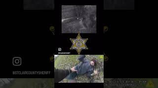 POLICE FOOTAGE: Man arrested after allegedly driving stolen truck, running off into woods