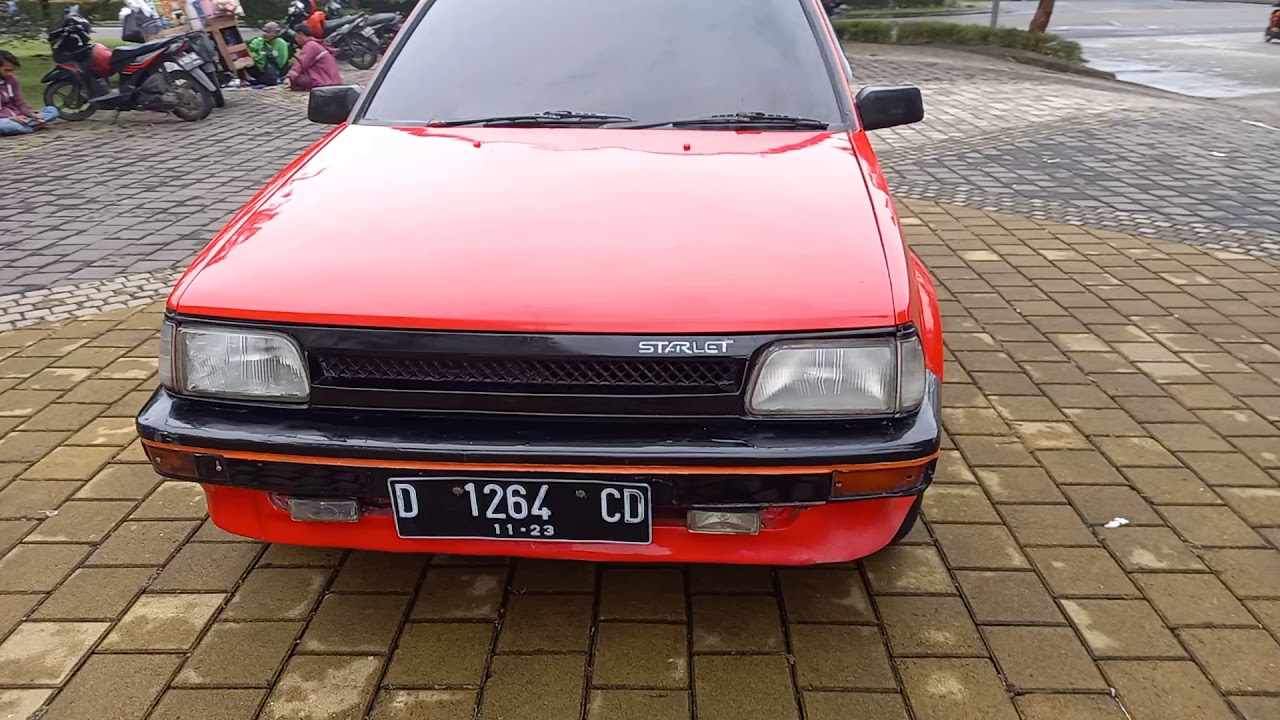 review toyota starlet 1986 - YouTube