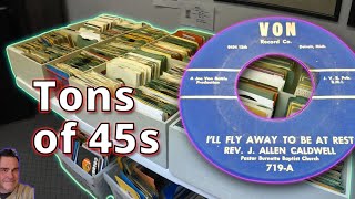 Tons of 45 records in Oklahoma. Bought vinyl records from 3 different record stores
