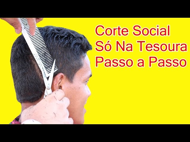 Corte de Cabelo Infantil Social So Na Tesoura MASCULINO 2017 