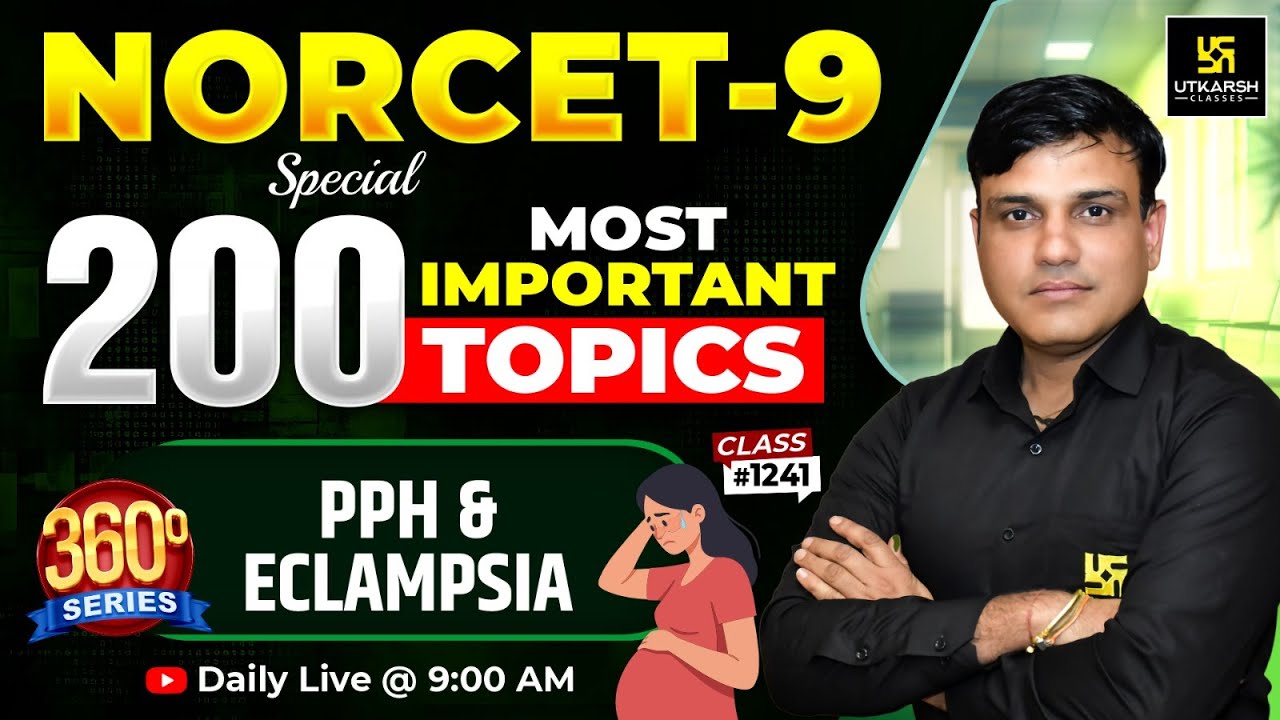 360 Degree Series | Most Imp. MCQ’s #1241 | 200 IMP Topics 🔥| NORCET 9 | Dr. Shailendra Sir
