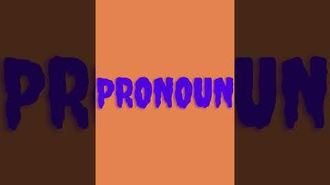 PRONOUN