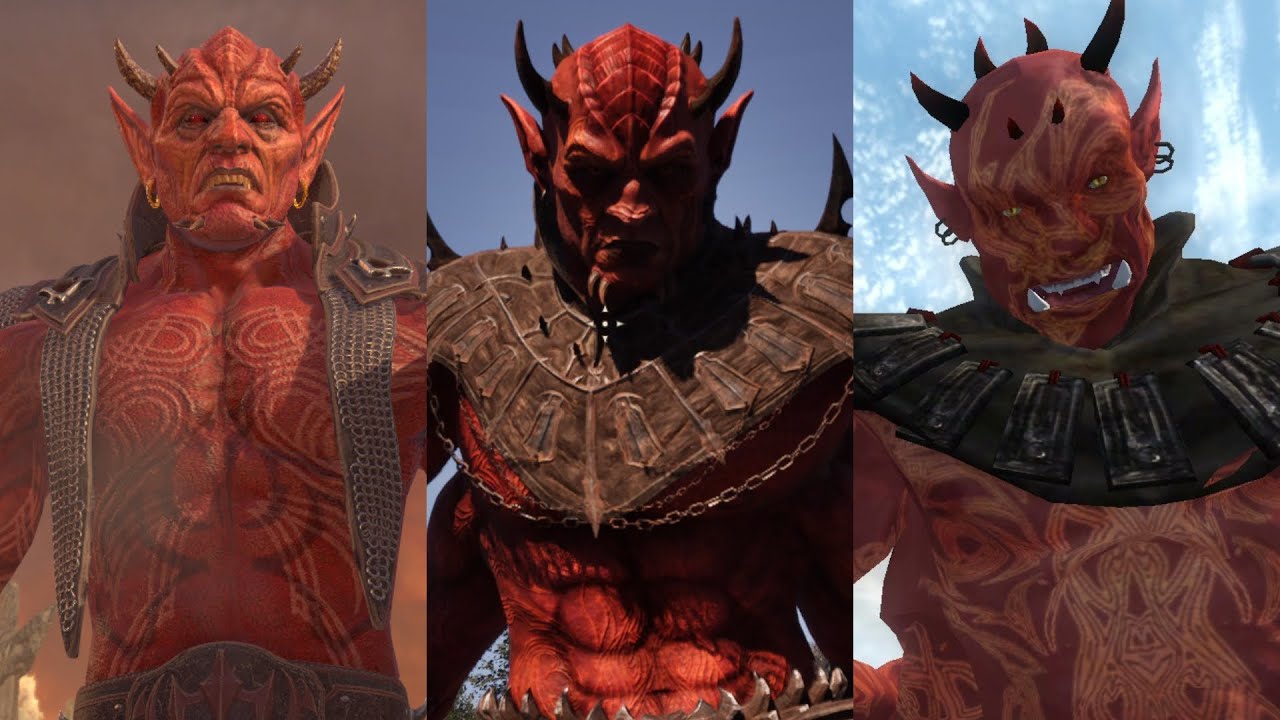 Mehrunes Dagon in Oblivion 2006 vs Oblivion remastered 2025 vs ESO 2019