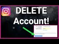How To Delete Instagram Account On Computer