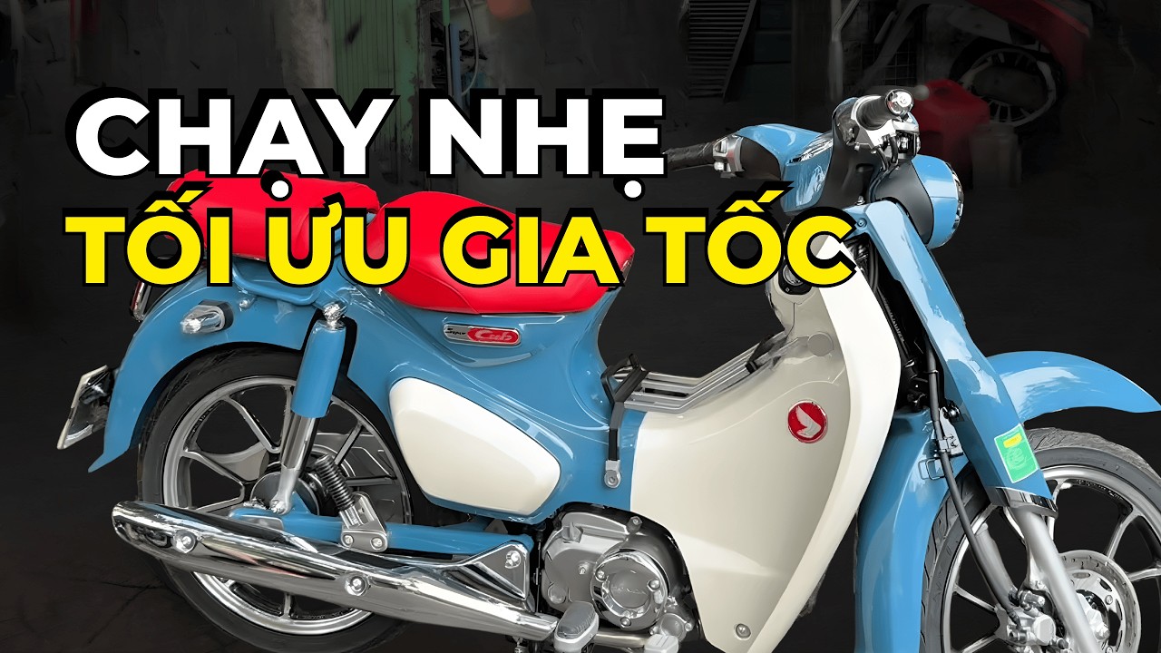 XE SUPER CUB 125 MỚI 700KM LÀM NỒI CHẠY NHẸ – GIỮ ZIN VÀ TỐI ƯU GIA TỐC