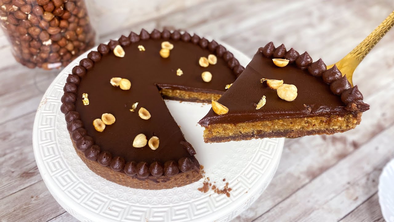 أورع تارت شوكولا ممكن تجربها في حياتك بذوق البندق🌰 meilleur tarte au chocolat noisettes