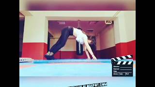 Flexibility Training Of Russian Girl