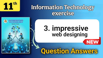 11th it chapter 3 full exercise answers - impressive web designing class 11 exercise solutions