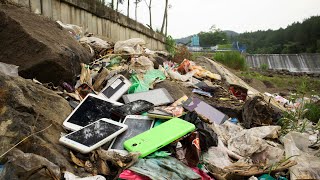 Looking for used and broken phones in rubbish, Restoration old touch phone || ASUS FONPAD