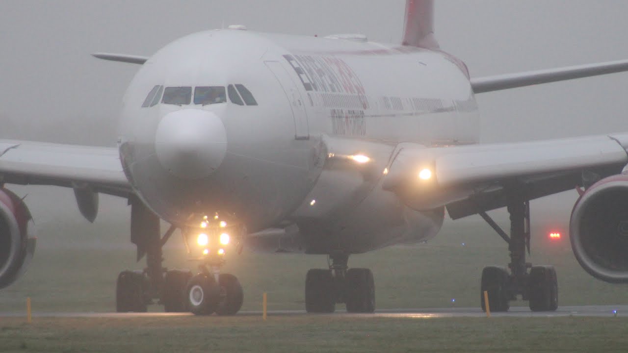 Foggy morning A346 departure G-ECLC
