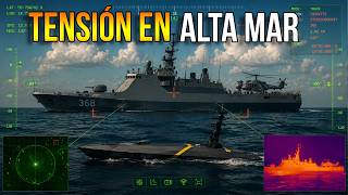 Russian Corvette Confronts NATO Naval Drone